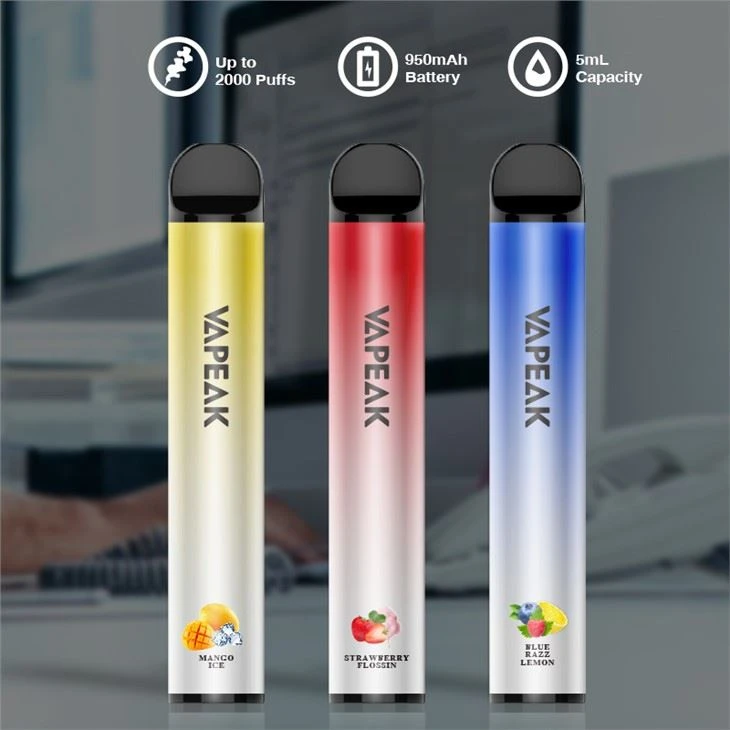 Vepe 2000 puffs za jednokratnu upotrebu sa aromama vodenog limuna